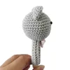 BPA Free Crochet Anel De Madeira Bebê Teether Seguro Cute Animal Chocalho Chewing Dentição De Enfermagem Sloother Molar Infantil Toy Acessórios