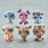 24pcs Set Mini Little Animal Toy Cartoon Cilter Dolls фигурки кошачья собачья лошадь кусоч