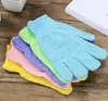 Exfoliating Bath Gloves Face Body Massage Sponge Wash Skin Moisturizing SPA Foam Shower Scrub Bathroom Accessories 8 Colors DW684