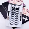 Kit de cils magnétiques 3D 5D Eyeliner magnétique maquillage faux cils magnétiques 10 paires de cils réutilisables Eyeliner liquide aspect naturel 5120030
