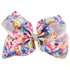 2020 Dzieci Cekiny Bow Hairpin Baby Girls Mermaid Hair Bow Cartoon Akcesoria do włosów Dzieci Kokarski Barrettes 7-8 cali C3415