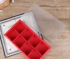 Czerwone duże pudełka na ciasto księżyc z okładką PVC Party Pudełko Pudełko Papieru Jajka Yolk Puff Cookie Biskluit Cake Pudełka do Bake Sn5080