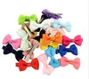 Girl Fabric Bow Hairpin Children Pure Color Fashion Hairgrips Metal Hair Accessories Multicolor Hot Sale 0 5yl J2