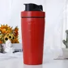 Tasses Shaker en acier inoxydable 304, pour protéines, pour salle de sport, Fitness, sport, 4 couleurs, grande capacité, Milkshake, tasse à mesurer de grand diamètre