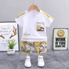 Kinderkleding Fashion Summer Baby Girls Clothing Boys Sports T-Shirt Shorts 2pcs/Sets Toddler katoen kostuum kinderen tracksuits G220310