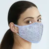 Gezichtsmaskers Mode Butting Diamond Designer Luxe Masker Wasbaar Herbruikbare Volwassen Rhinestones Maskers Mascarillas Beschermende verstelbare masker