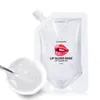 HNKMP 50 ML DIY LIP CLEAR BASHS BASS EMOSION Material prima Hidratante Transparente Brillo de labios No Stick Gel Lipgloss Material