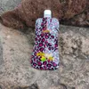 Smoking Water Bag Pouch 250MM Travel Water Pipe Bong With Carabiner To Clip On To Lanyard Use Tobacco Oil Rig Quartz Banger Bong