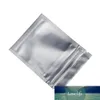 100st Matte Clear 8.5x13cm Aluminiumfolie Zip Lås Paketväska MyLar Plast Självtätningsbönor Tea Packing Bag