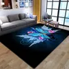 Tapis imprimé 3D papillon fleur arer tapis pour salon chambre maison tapis décoratif couloir chambre d'enfants cuisine tapis de sol229y