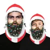 Máscara de Natal Máscara Digital Chapéu Multifuncional Inverno Fleece Máscaras Ao Ar Livre Capa Quente Ajustável Decoração Cabeça Cabeça Zyy43