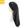 Extra Long Satin Bonnet Bonnet de Sommeil Long Bonnet pour Tresses Femmes Mode Léopard Floral imprimé Soyeux Cheveux Lâche Cap GD1071