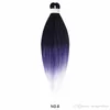 Soild ombre iki üçlü renk örgü saç jumbo örgüler saç 20 inç 5 paket satan sentetik örgüyü saçlar7140869