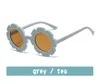 도매 태양 꽃 둥근 귀여운 아이 선글라스 UV400 소년 여자 유아 사랑스러운 아기 태양 안경 어린이 oculos de sol