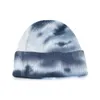 Vendita calda Beanie invernale per donna uomo Crochet Skullies cappello Tie Dye cappello unisex autunno berretti lavorati a maglia berretto accessori selvaggi