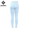 2182 youaxon marca nova chegada alta cintura jeans mulher stretchy mulheres jeans jeans ol lápis jeans calças femme 201105