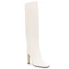 뜨거운 판매 ASUMER 2020 플러스 사이즈 43 무릎 허벅지 여성 솔리드 컬러 하이힐 파티 웨딩 신발 여성 긴 부츠
