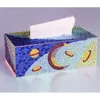 5D-vormige bloem diamant schilderij diy tissue box opbergdoos sieraden doos kinderen kruissteek kerstcadeau LD642 201202