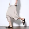 100% coton de haute qualité doux et confortable pantalon court en vrac pour hommes vêtements de marque d'été sarouel coréen japonais 201118