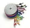 Noodle Braided Type-C cable Micro USB 2.0 Cable Sync Data Charging 1m 2m 3m Cord Flat Woven Fabric Dual Colors for Samsung