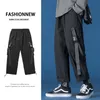 Abbigliamento di grandi dimensioni Black Cargo Streetwear Casual Hip Hop Fashion Joggers Sweatspants Harem Pantaloni Harajuku Men Pants 201221