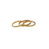 3pcs/set Titanium Steel Band Ring Fashion Jewelry Women's Ring Gold Plated Matte Rings for Women New Design