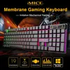 ألعاب لوحة المفاتيح والماوس لجهاز الكمبيوتر PC RGB الألعاب لوحة المفاتيح Laptop الإضاءة الخلفية Gamer Kit 104 Keycaps الروسية سلكية USB لوحة المفاتيح