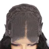 Глубокая волна накапливает парик человеческих волос кружевные фронтальные парики 180 кружева передний парик предварительно сорванные отбеленные узлы парики REMY 4x4 Frontal кружевной парик