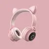 Słuchawki uszy kotów bezprzewodowy zestaw słuchawkowy Bluetooth komputer E-Sport Słuchawki gry transgraniczne modele eksplozji
