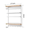 Lodówka magnetyczna Półka Ręcznik Ręcznik Ręcznik Ręcznik Magnetyczny Rack Spice Hang Rack Ozdobny Metalowy Półka Organizator Kuchenny