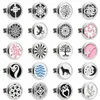 Snowflake Butterfly Essential Oil Car Perfume Diffuser Locket Vent Clip Pendant Magnetic Random Send 10pcs Oil Pads as Gift