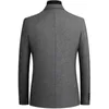 New Men Lã Blazer Business Casual Slim Fit Blazers Festa/Casamento Masculino Vestido Ternos Jaquetas de Lã Blazers terno masculino