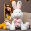 Доримитрадер милый гигантский мягкий аниме -кролика плюшевые игрушки с начинкой животные кроличьи кукла Серый день рождения Рождественские подарки для детей 100 см DY614462827