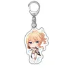 New Game Genshin Impact Acrylic Keychain Anime Delicate Craft Mengpa Cartoon Key Chain Delicacy Bag Pendant Small Car Keyring2671247