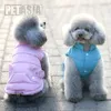 Sıcak kış köpek ceket kıyafetleri için küçük köpekler moda su geçirmez evcil hayvan ceketleri chihuahua köpek kostümü xxl petasia y200917