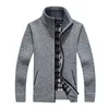 Mäns Jackor Plus Storlek Tjocken Knitwear Sweater Mens Zipper Winter Outwear Casual Warm Coat Cardigan -opk