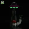 Night Glow 7 "UFO Грибная водопроводная труба для курения аксессуары Bubbler табачными трубами, включая стеклянные чаши кальянов для сухого нужды