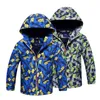 Printemps Automne Garçons Veste Imperméable Coupe-Vent Enfants Survêtement Chaud Polaire Manteau À Capuche Bébé Enfants Vêtements Pour 3-12Y LJ200831