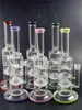 12 Inch Multiple Color to Choose Glass Hookah Oil Dab Rig Water Bong with Honeycomb Filters Smoking Pipe