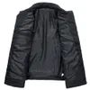 Зимняя куртка Мужчины теплые хлопчатобумажные мягкие накладки сплошной стойки Толстый шайм