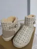 Inverno Donna Bambini Stivali da neve per bambini Moda Stivaletti corti Rivetto per tenere al caldo le scarpe stivale EU21-44