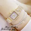 New ladies Crystal Watch Women Watches Lady Diamond Stone Dress Watch Stainless Steel Bracelet Wristwatch 201123