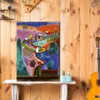 Modekonstnären David Hockney målar affischer affisch och tryck canvas målning på väggkonst modern bild för hemrum dekoratio9966026