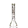 Hookahs 7mm Beaker Base Glass Water Bongs 14 inches mushroom logo pipe