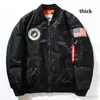 겨울 재킷 파일럿 재킷 코트 얇거나 두꺼운 폭격기 남자 폭격기 재킷 자수 야구 코트 m-xxl