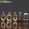 ERMAKOVA Thinker Statue Abstract Resin Sculpture Mini Art Decorative Desk Figurine Thinker Figures Office Bookshelf Home Decor 220258n