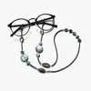 décoratif poli ormeau coquillage imitaion acrylique lunettes chaîne perlée verre de lecture lanière lunettes de soleil retenue porte-lunettes