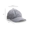 Seersucker enfants chapeau boucle réglable taille libre enfant en bas âge casquette de Baseball rayures et vérifier été chapeaux personnalisé enfant Sunhat DOM106037