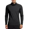 Homens camisetas Homens máscara camisas de manga longa roupas de fitness secagem rápida masculino jogging treinamento ciclismo correndo musculação outd259m