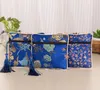 Sac en brocart chinois fait à la main en soie, porte-monnaie brodé, glands, fermeture éclair, petits bijoux, pochette de rangement pour cadeaux, cadeaux de fête